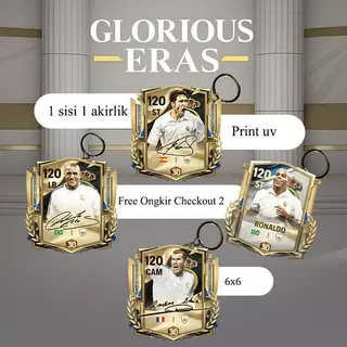 FC พวงกุญแจพกพา 1 ข้าง อะคริลิค 6cm x 6cm-Ronaldo flashback