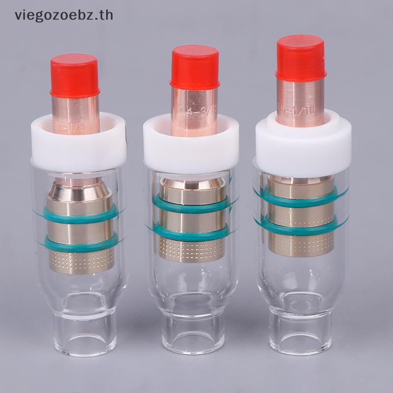 Viegozoebz TIG เชื่อม TIG เลนส์แก๊สถ้วยแก้วหัวฉีดกรองท่องเที่ยว/Guide ชิ้นฝาครอบแก้วกรองผสมสําหรับ WP26 17 18 ไฟฉาย TH