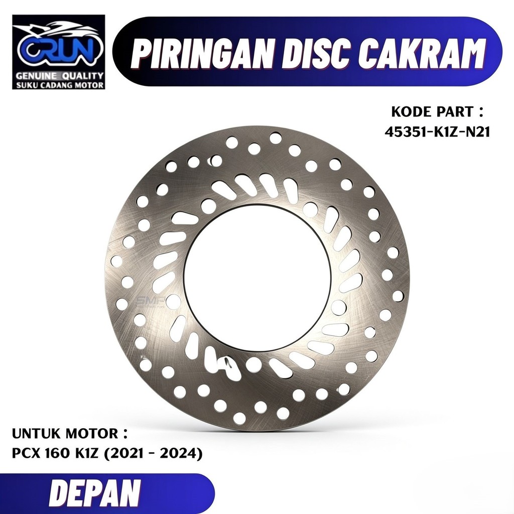 45351-K1Z-N21 CRUN จานดิสหน้า Honda PCX 160 K1Z