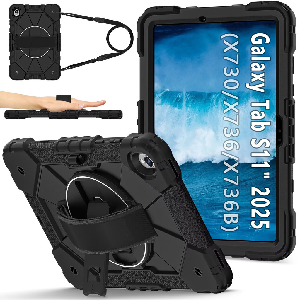 เคสที่ทนทานสําหรับ Samsung Galaxy Tab S10 FE/S10 Lite/S9/S9 FE 11 "/S11" 2025, เกรดทหารกันกระแทก Hea