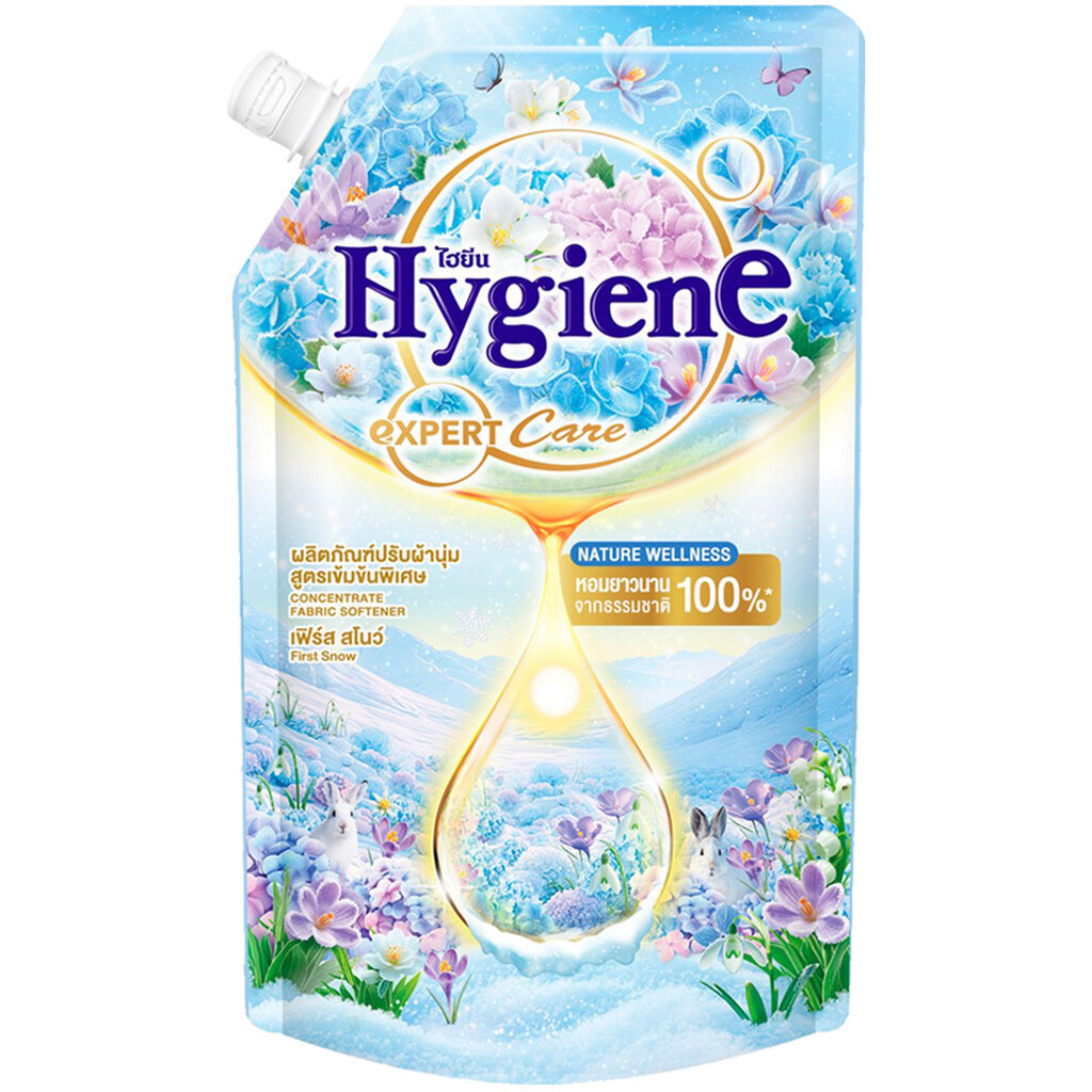 LeeMart น้ำยาปรับผ้านุ่ม ไฮยีน Hygiene Expert Care 470ML ปรับผ้านุ่ม ไฮยีน สูตร เฟิร์ส สโนว์ สีฟ้า ขนาด 470 มล.