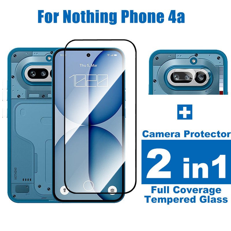 Nothing โทรศัพท์ 4a HD 9H กระจกนิรภัยสําหรับ Nothing โทรศัพท์ 4a 3a Lite 3 3a Pro 2a 2 1 Plus CMF โทรศัพท์ 2 Pro 1 Full Coverage ระเบิดป้องกันหน้าจอ + กล้อง Protector