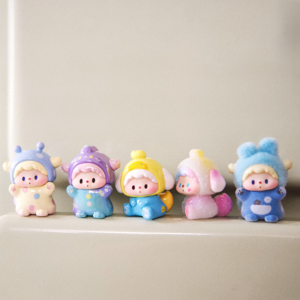 [ของแท้] LuLuDog Mini Monster Brawl Series ถั่วน่ารักยืนยัน MINI รูปตุ๊กตาเครื่องประดับของขวัญ