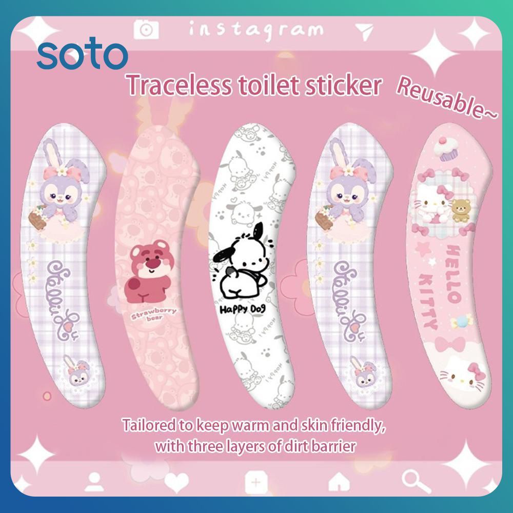 ♫ แผ่นรองนั่งชักโครก ลายการ์ตูนอนิเมะน่ารัก เฮลโลคิตตี้ โพชาโก มายเมโลดี้ ซาน ของใช้ในบ้าน กันลื่น สำหรับเด็กผู้หญิง ของขวัญ