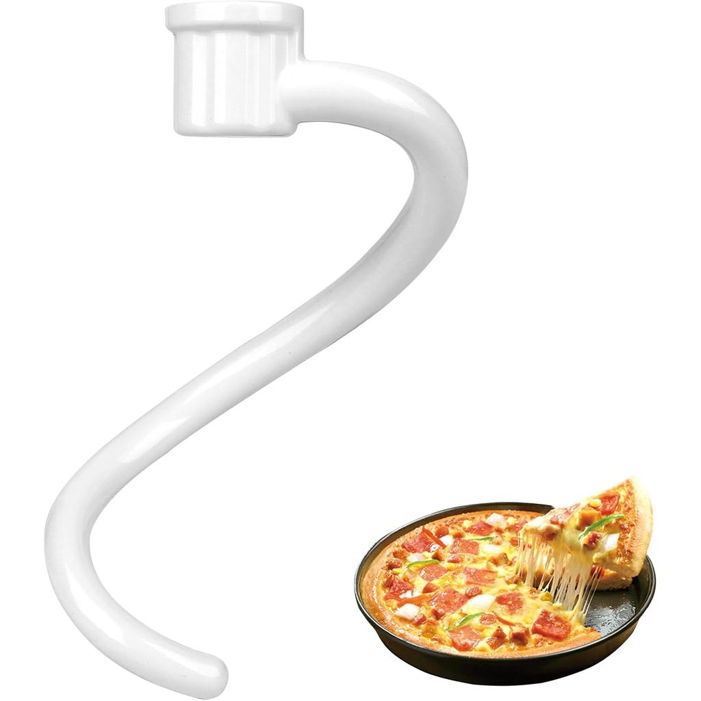 เปลี่ยนตะขอแป้งเกลียวเข้ากันได้กับ Kitchenaid 5Plus & 6QT Bowl-Lift Stand Mixers, Coated Dough Hook 