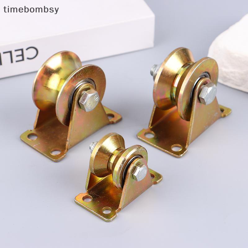 (time) V/U Groove Wheel 1.2/2/2.5" ล้อบานเลื่อนประตูล้อเลื่อน Heavy Duty Hard Roller สําหรับ Rolling