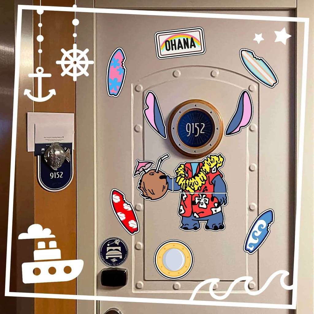 2026 สินค้าใหม่ Disney Cruise Door Sticker Magnetic Decorative Disney Cruise Gift Door Decorative Cruise Exchange Gift20260421
