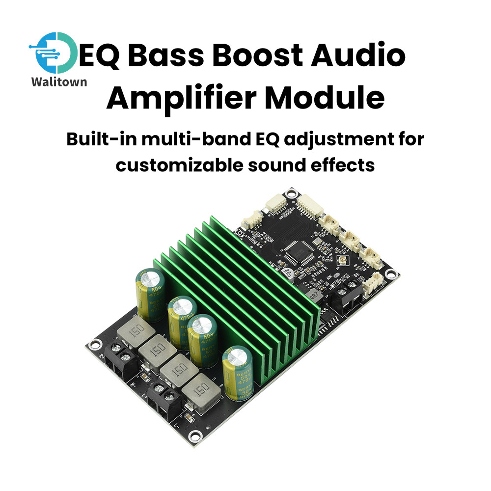 DC9-32V BT เครื่องขยายเสียง EQ Bass Enhancement เครื่องขยายเสียงโมดูล Dual Channel 2*150W รองรับ Mob