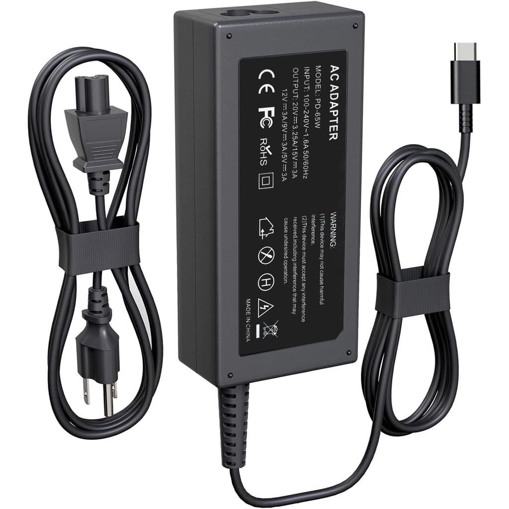 65W USB C Charger Fit สําหรับ HP EliteBook 830 835 840 845 860 865 640 650 655 1040 G8 G9 G10 G11 Pr