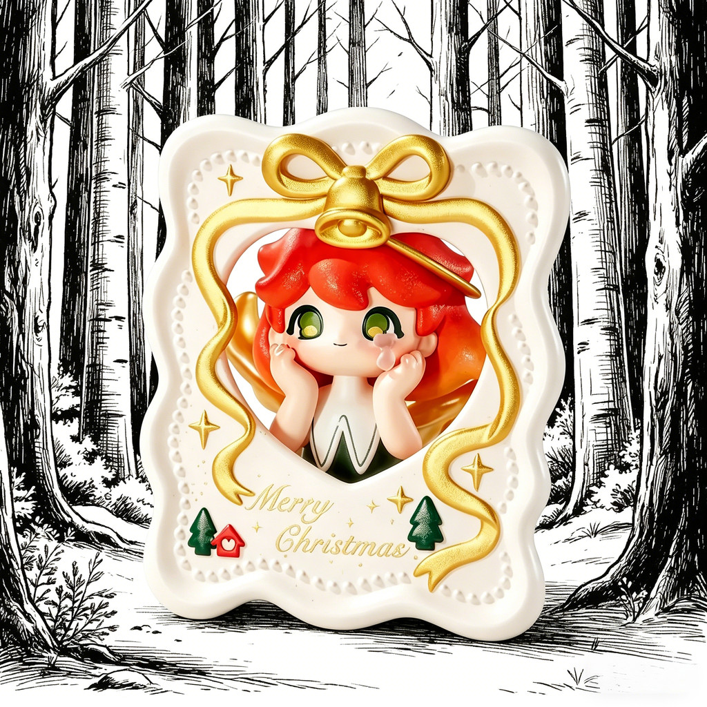 [ความลับ] POPMART AZURA Warm Winter Christmas Series เครื่องประดับกล่องลึกลับของขวัญเล่นอินเทรนด์