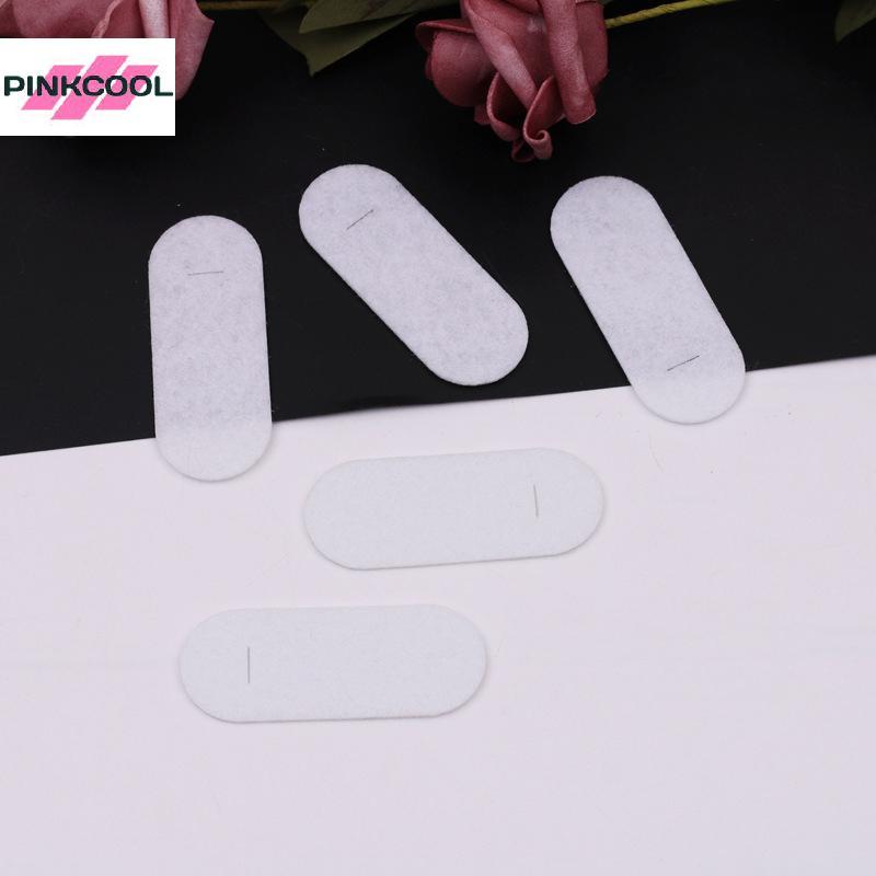 PINKCOOL 100PCS รูปไข่ไม่ทอ Tear Drop snap คลิป spacers สี่เหลี่ยมผืนผ้า Felt pads แพทช์ appliques สําหรับสี่เหลี่ยมผืนผ้า hairpins อุปกรณ์เสริมร้อน