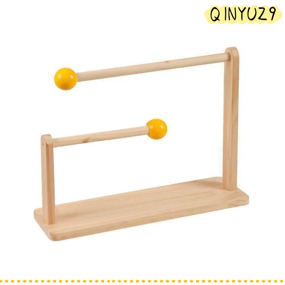 QINYUZ9QX ยางรัดผมเชือกผมผม Tie Holder, 2 ชั้นไม้ Hairband Storage Rack, Multifunctional Desktop Sho