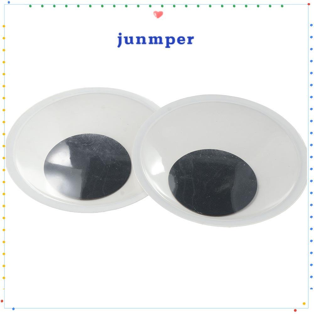 JUNMPER 6PCS Giant Googly Eyes, Giant 5.9 นิ้วสีดําสีขาว Googly Eyes, Googly Wiggle Eyes สีดํา Self 