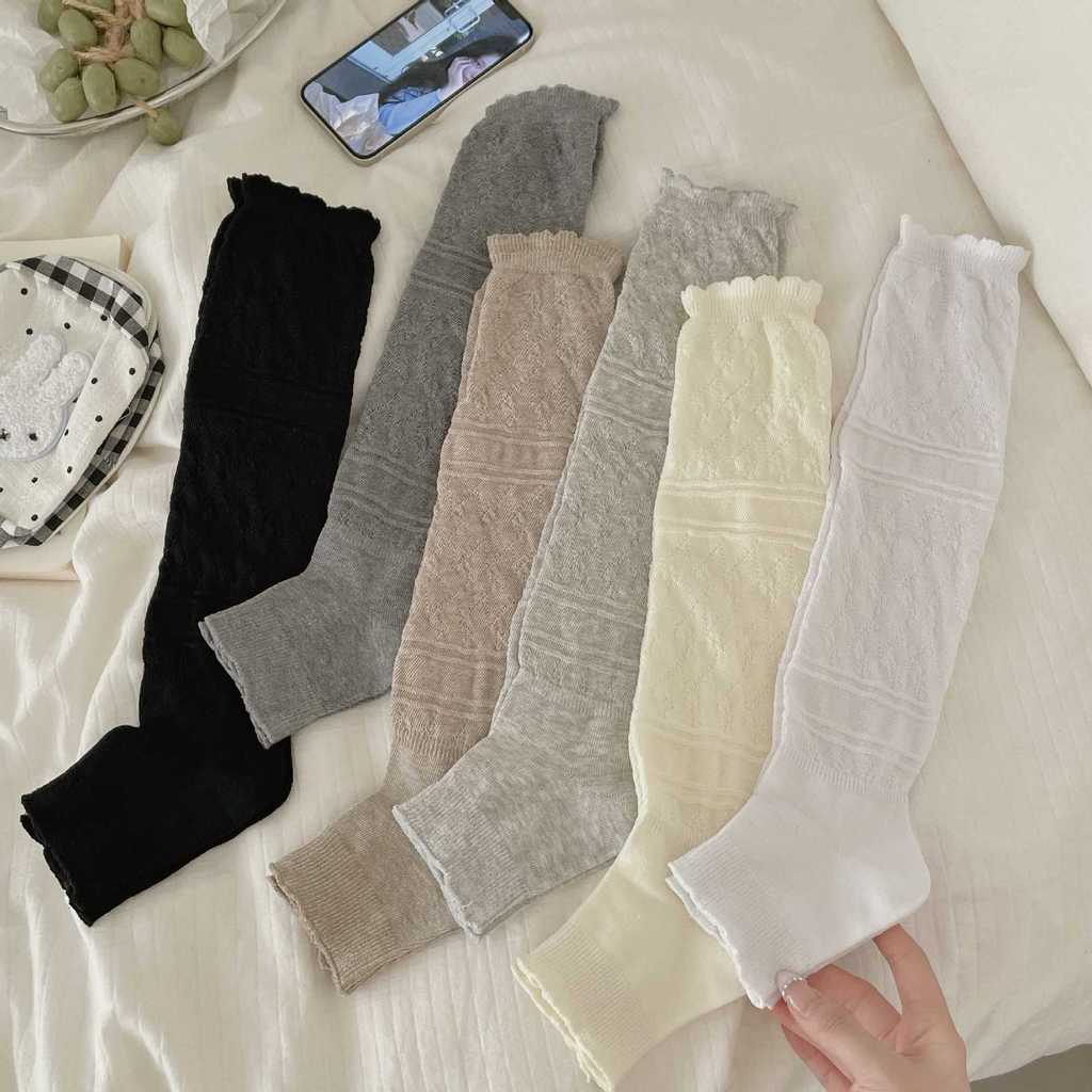 🌸พร้อมส่งในไทย🧦ถุงเท้าถักสไตล์ญี่ปุ่น ผ้านุ่ม สวมใส่สบาย เบาและระบายอากาศได้ดี