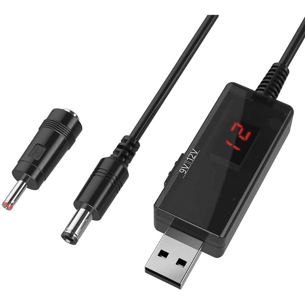 USB ถึง 9v, 5v ถึง 12v Step Up,สาย USB DC 5V Boost ถึง 9V 12V ตัวแปลงแรงดันไฟฟ้า 1A Step-up