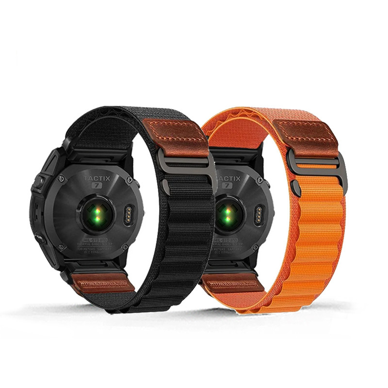 20 มม.22 มม.26 มม.สายนาฬิกาไนลอนสําหรับ Garmin Fenix 8 7 7Pro 6Pro Enduro TACTIX Forerunner 965 255 265 สายรัดข้อมือ