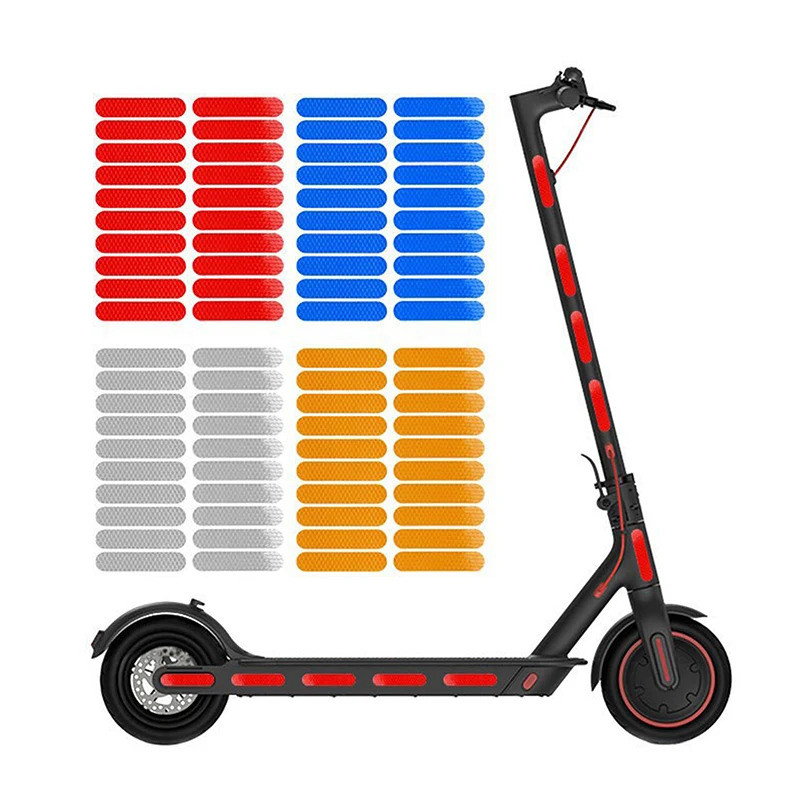 สติกเกอร์คำเตือนสะท้อนแสงสำหรับ Scooter ไฟฟ้า Ninebot G30 และ Xiaomi M365/Pro