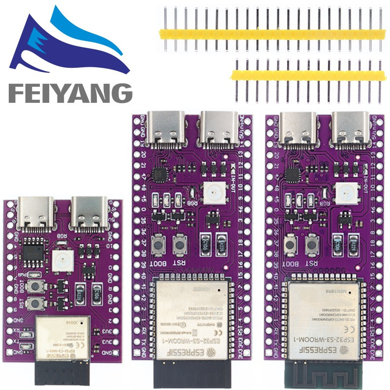 ส่วนประกอบอิเล็กทรอนิกส์ USB คู่ ESP32 ESP32-C3 AI-C3 ESP32-C3-DevKitM-1 ESP32-C3 MINI-1 AI-S3 ESP32