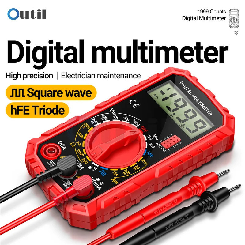 SZ308 มัลติมิเตอร์มัลติฟังก์ชั่นไดโอด HFE Triode Tester AC/DC แรงดันไฟฟ้าความต้านทาน Current Tester 