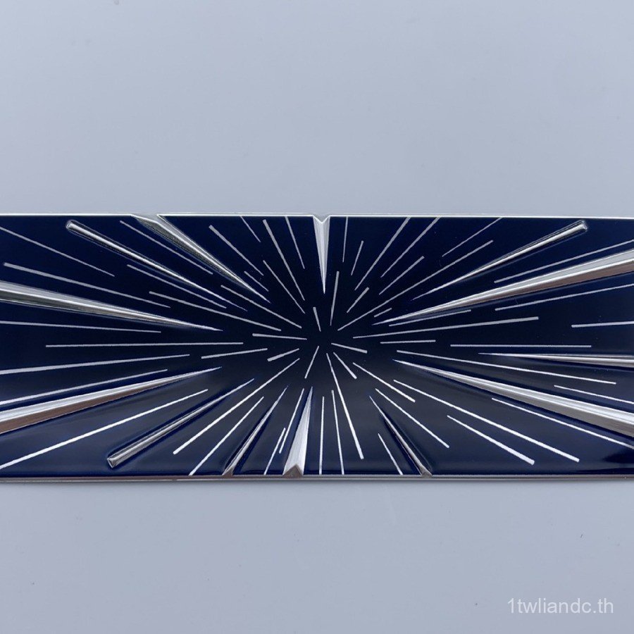 เหมาะสําหรับ Tesla Tesla model3/Y/3 + / S/X Time Space Tunnel Tail Label สติกเกอร์ตกแต่งอลูมิเนียมรถ