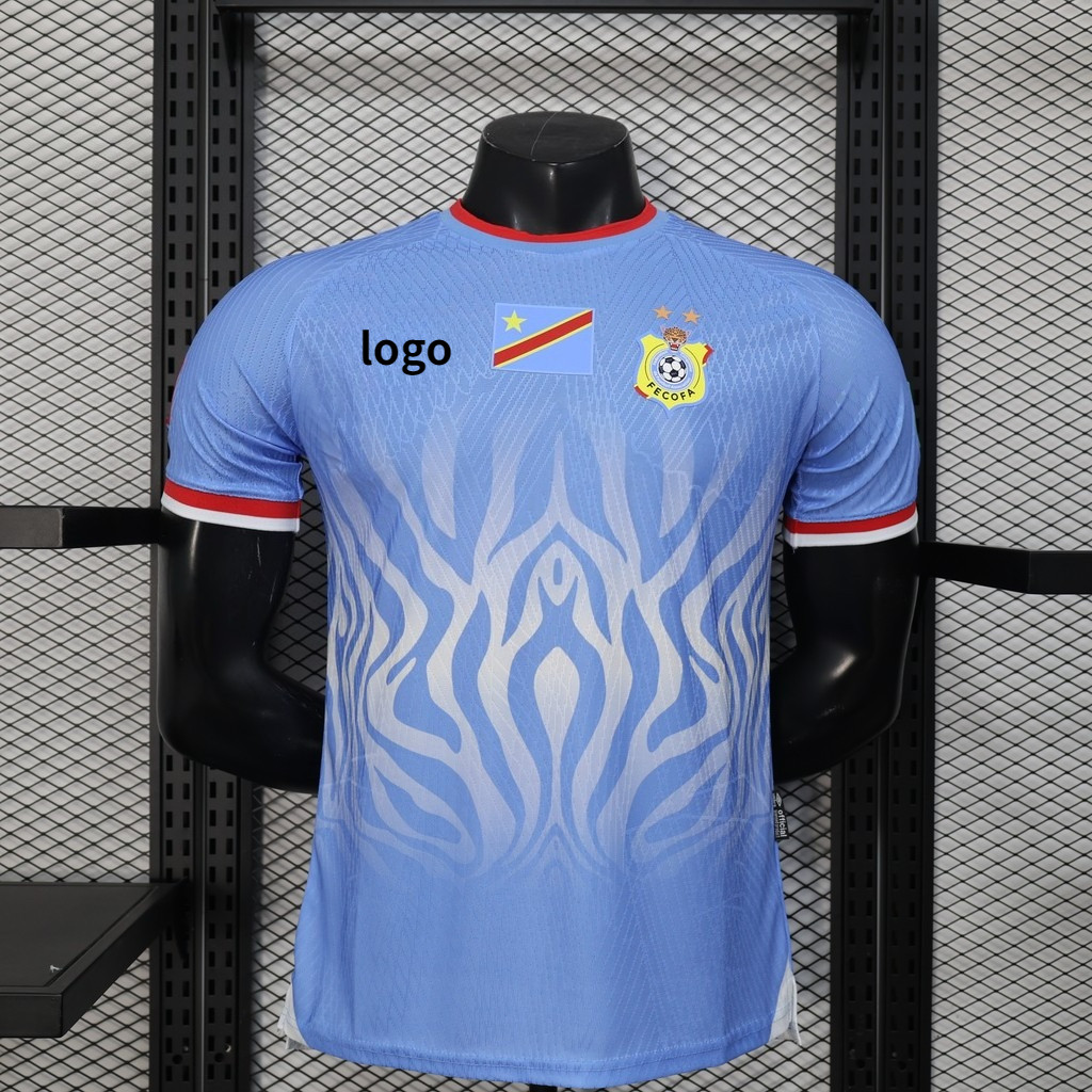 ใหม่ MenS 2026–27 Congo Player Jersey (สีน้ําเงิน) – ชื่อและหมายเลขที่กําหนดเอง, วัสดุระบายอากาศยืดสูงระดับพรีเมียม, ขนาด S–2XL