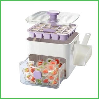 Ice Tray with Lid 50 Cavities Easy Release with Scoop and Handle Large Coffee Ice Tray for Cold Drinks Cocktails smbph