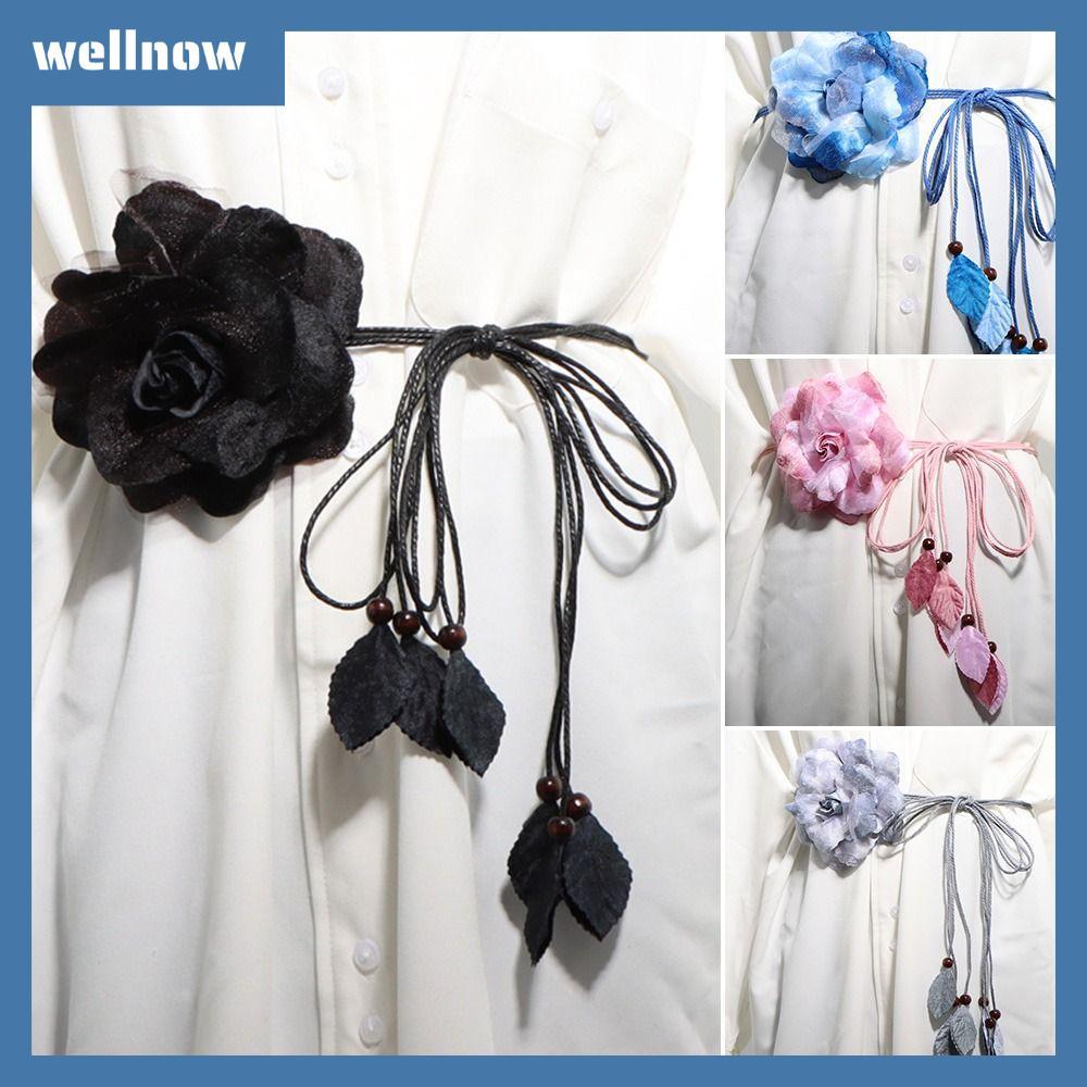 WELLNOW Bohemian Waistband Women Dress Accessories Handmade Tie Strap