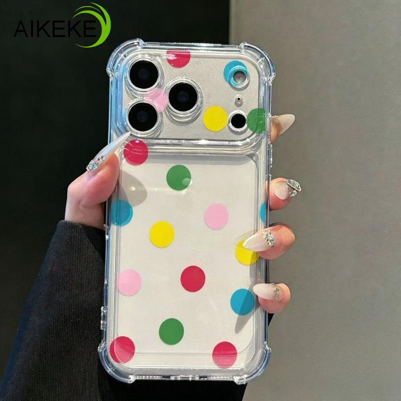 สีสัน Dopamine Polka Dots Clear เคสโทรศัพท์สําหรับ Vivo Y78T Y75S Y73 Y73T Y71T Y70 2020 Y56 Y52 Y11
