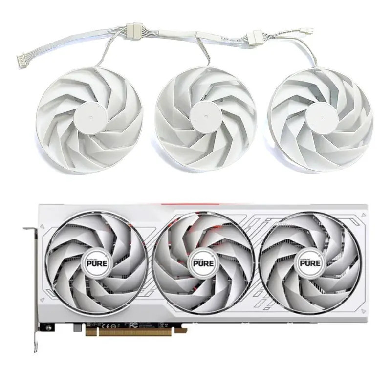 Kankeirr 95 มม.4PIN FD10015M12D DC 12V 0.45A สําหรับ sapphire Pure Radeon RX 7700 XT RX 7800 XT กราฟ