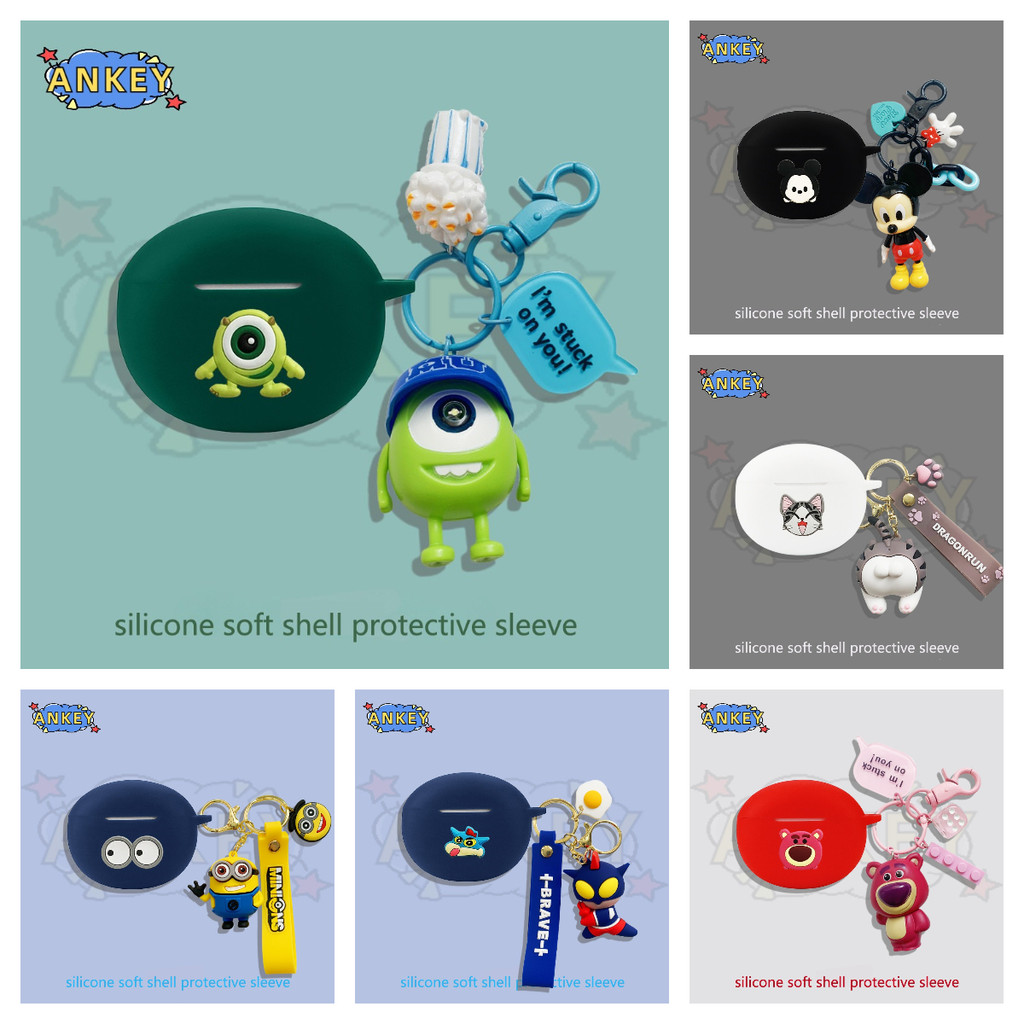 Compatible with HONOR Choice Earbuds X8i Bluetooth Earphone Protective Silicone Cute Cartoon Covers 