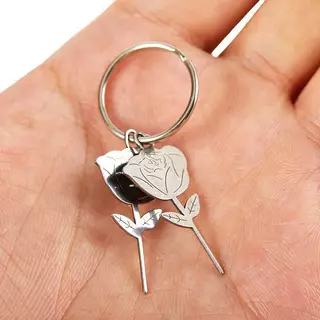 [YANG] 2 ชิ้น/เซ็ต Rose Shape เข็มสแตนเลสสําหรับสมาร์ทโฟนซิมการ์ดถาดกําจัด Eject Pin Key เครื่องมือ Universal Thimble