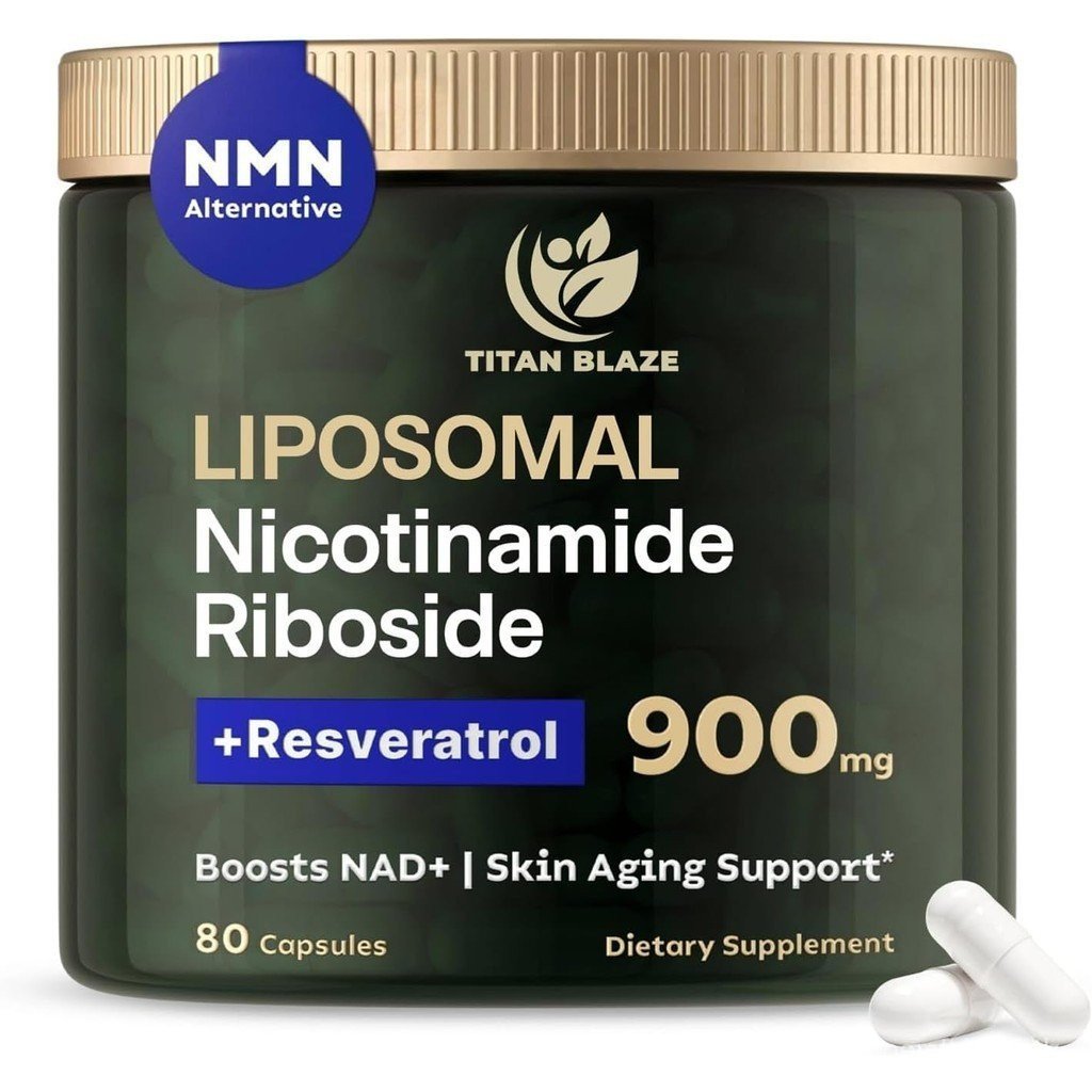 80 แคปซูลความบริสุทธิ์สูง 900 มก. NAD+ Nicotinamide Riboside พร้อม Resveratrol & Quercetin NMN Alter