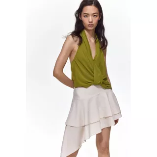 H&M(เอชแอนด์เอ็ม) เสื้อฮัลเตอร์เน็คดีไซน์บิดเกลียว ผู้หญิง 1334509_1