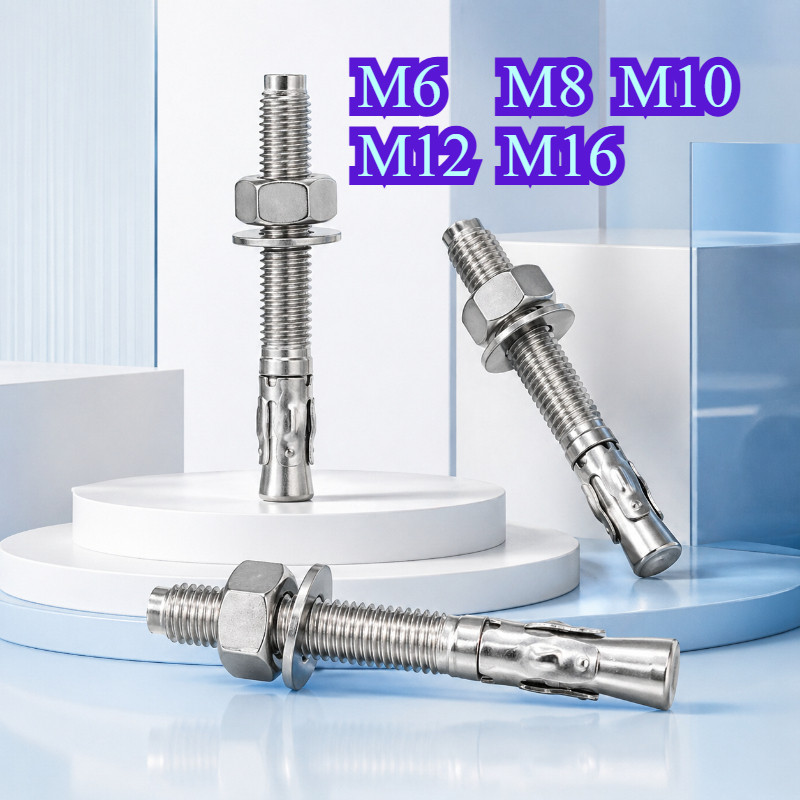 พุกเหล็กสแตนเลส 304 พุกขยายซ่อมรถ สลักเกลียวขยาย M6 M8 M10 M12 M16【WY1】