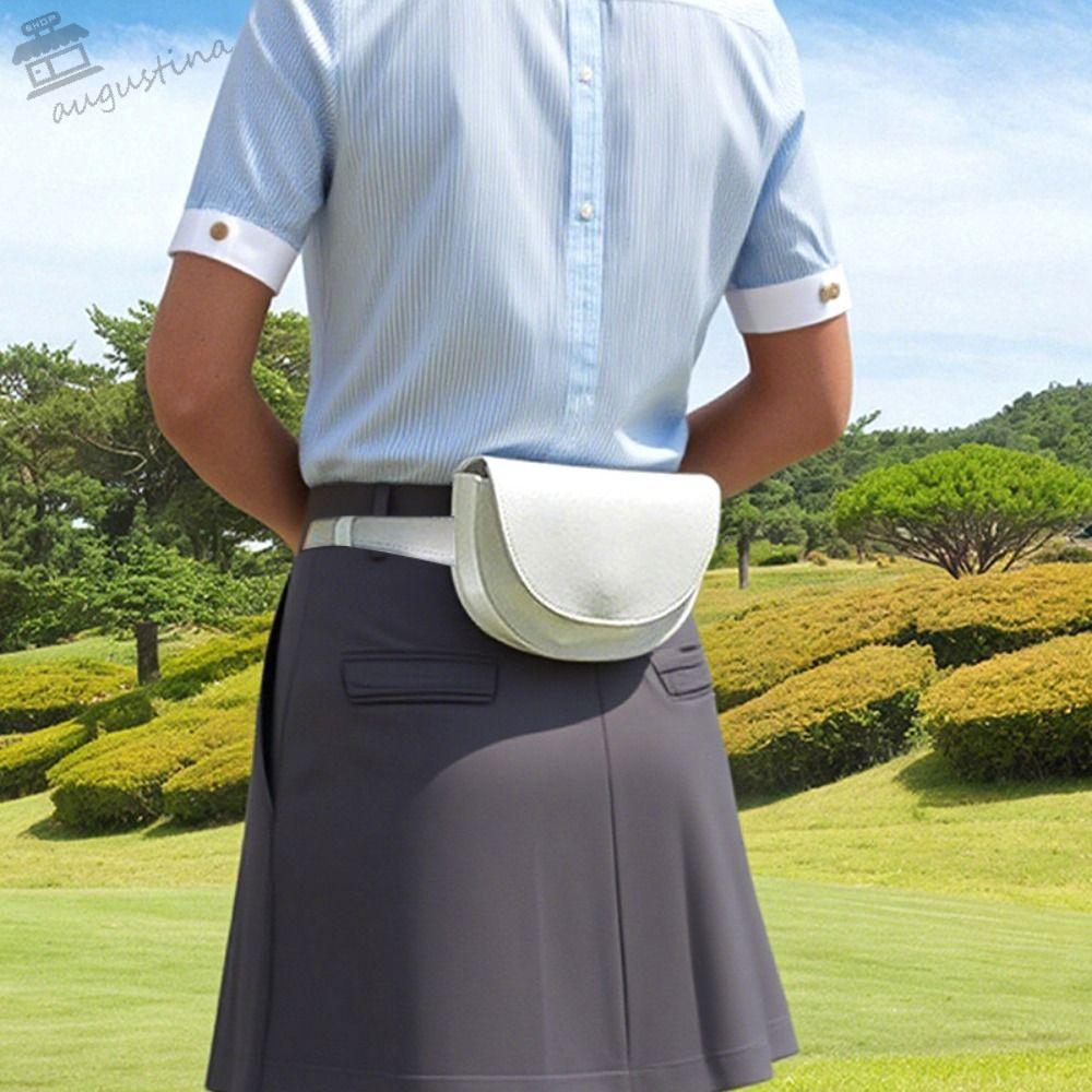 AUGUSTINA Golf กระเป๋าคาดเอว, Range Finder หนัง PU Golf Rangefinder กระเป๋า, Strong Texture พร้อมเข็