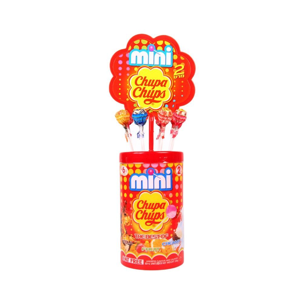 [สินค้าส่งด่วน] จูปาจุ๊ปส์มินิอมยิ้ม 300ก.X50 MINI CHUPA CHUPS 300 G(50 PCS)