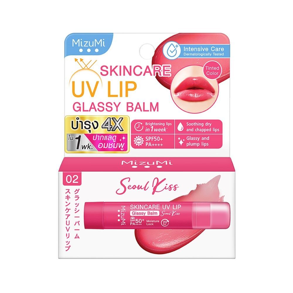 [สินค้าส่งด่วน] มิซึมิ ยูวี ลิป บาล์ม โซล คิส 3.5 ก. MIZUMI UV LIP BALM SEOUL KISS 3.5 G.