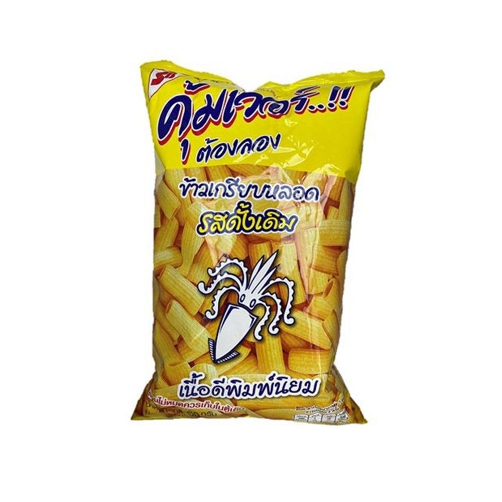 เอสบีข้าวเกรียบหลอดคลาสสิค 60 กรัม SB ROD SNACK CLASSIC 60 G.