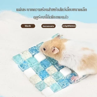COD แผ่นหินเย็นของหนูแฮมสเตอร์ แผ่นคลายร้อนหนูแฮมสเตอร์ แผ่นเย็นสัตว์เลี้ยง ลดอุณหภูมิเร็ว ออกแบบมาสำหรับสัตว์เลี้ยง
