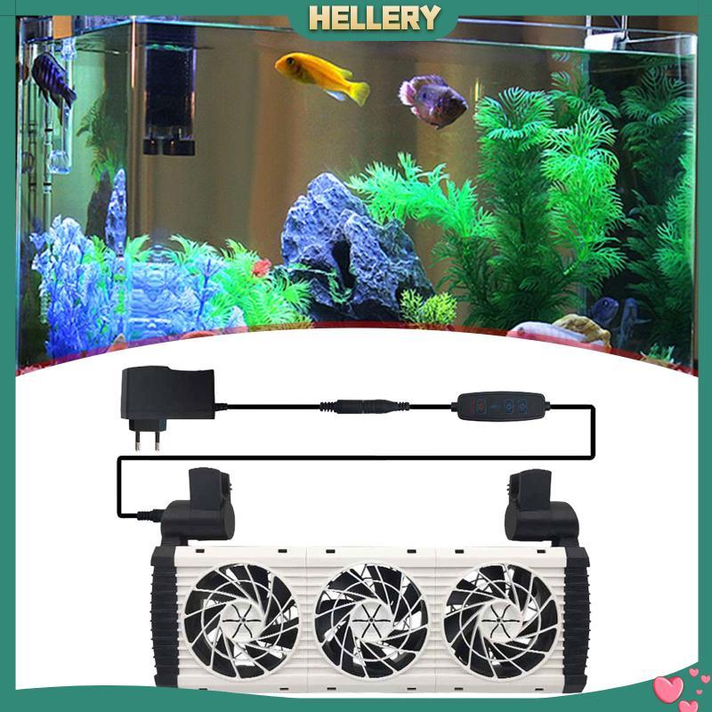 [HelleryTH] ตู้ปลา Chiller ในร่มแบบพกพา Aquarium Chiller Aquarium Water Cooling Fan สําหรับน้ําเค็มน
