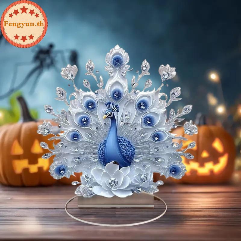 FENGYUN Decor Peaco รูป Peaco Decor สําหรับสํานักงานพิธีขึ้นบ้านใหม่ของขวัญเดสก์ท็อปตกแต่งเครื่องประ