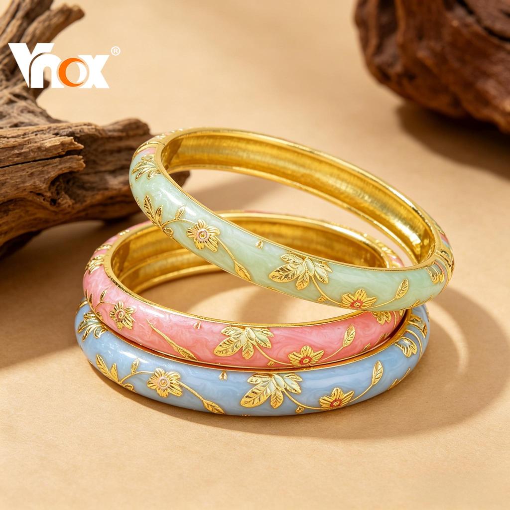 VNOX CODVnox กําไลข้อมือเคลือบดอกไม้ Non-Tarnish สแตนเลส Cottagecore สร้อยข้อมือสําหรับผู้หญิง Hypoallergenic & Sweatpro ราคาถูก Shopee Lazada