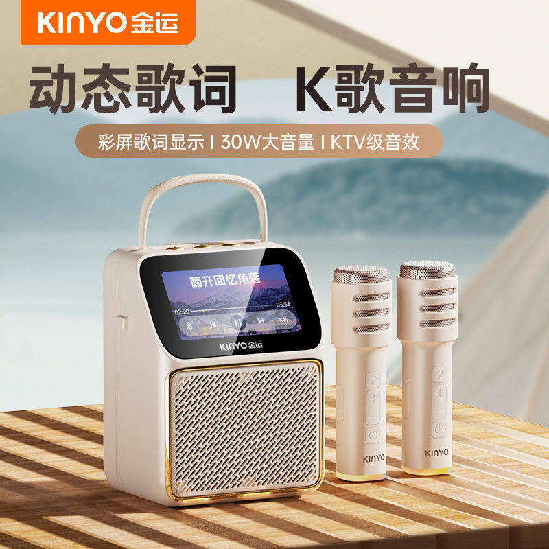 现货spotJinyun K800 Bluetooth Audio Family ktv Audio Microphon