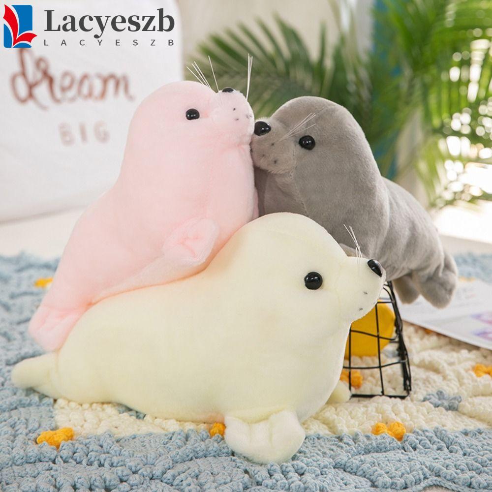 LACYESZB Seal ตุ๊กตาตุ๊กตา, Soft Fluffy Seal Plush ตุ๊กตาของเล่น, Cozy Plushy น่ารักสัตว์หมอน Sea Li