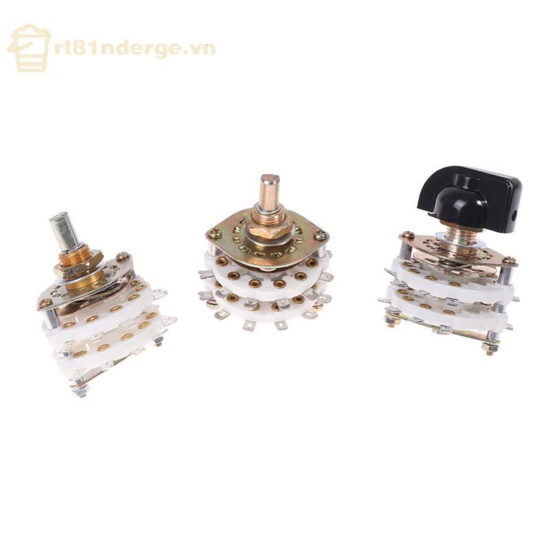 Ge KCZ 2 Pole 6/7/8/10/11 4 Pole 3/5 ตําแหน่งช่อง Rotary Switch Selector พร้อมหมวก Rotary Switch Sel