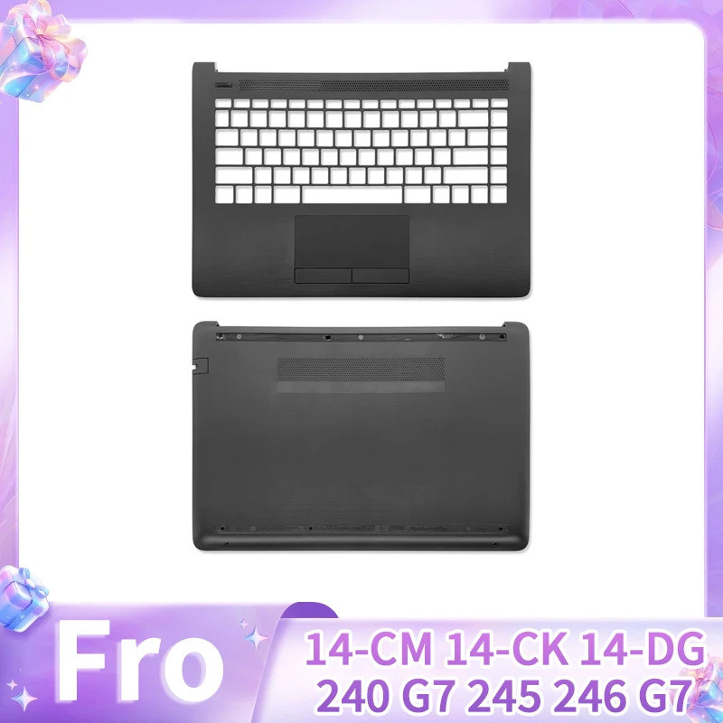 แล็ปท็อปใหม่แทนที่สําหรับ 14- ซม. 14-CK 14-DG 240 245 246 G7 Palmrest Lower Bottom Case สีดํา