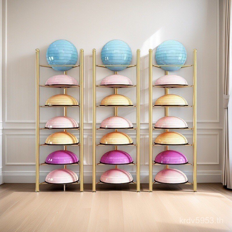 Ball Rack ชั้นวางลูกบอลโยคะครึ่งวงกลม Hall Gym Storage Rack Ball Rack Wave Speed Storage ชั้นวางลูกบ