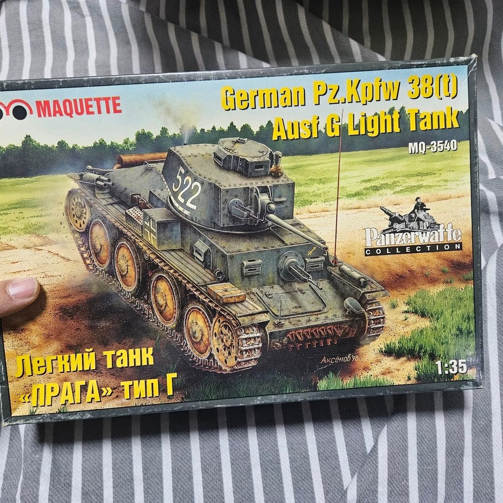 [สต๊อกพร้อม ติดต่อหากคุณมีคําถามใดๆ] MAQUETTE 1: 35 Germany Pz.Kpfw 38 (t)