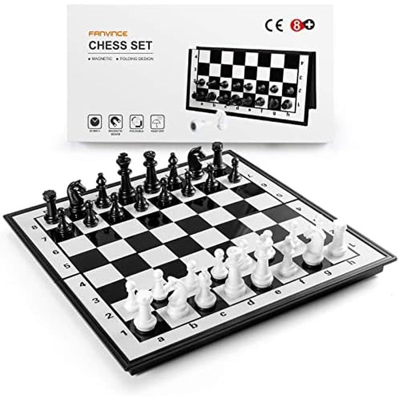 es: Magnetic Folding Chess Board with Instructions Teen Gifts Family Games Educational Toys for Kids