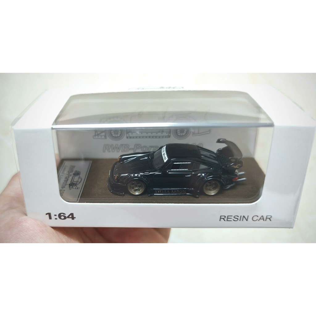 [พร้อมสต็อกหากคุณมีคําถามที่ติดต่อ] จุดเริ่มต้นรถ QIDIAN รุ่น Porsche 911 RWB Bright Black